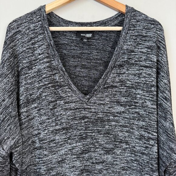 Aritzia Wilfred Free Devinette V-Neck Sweater Pullover Women's Large Gray Cozy - Picture 6 of 11